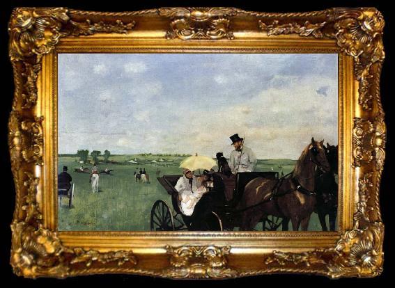 framed  Edgar Degas Racetrack, ta009-2